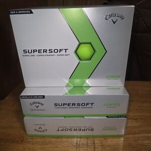 NEW Callaway Supersoft Golf Balls - Green, $30 each box